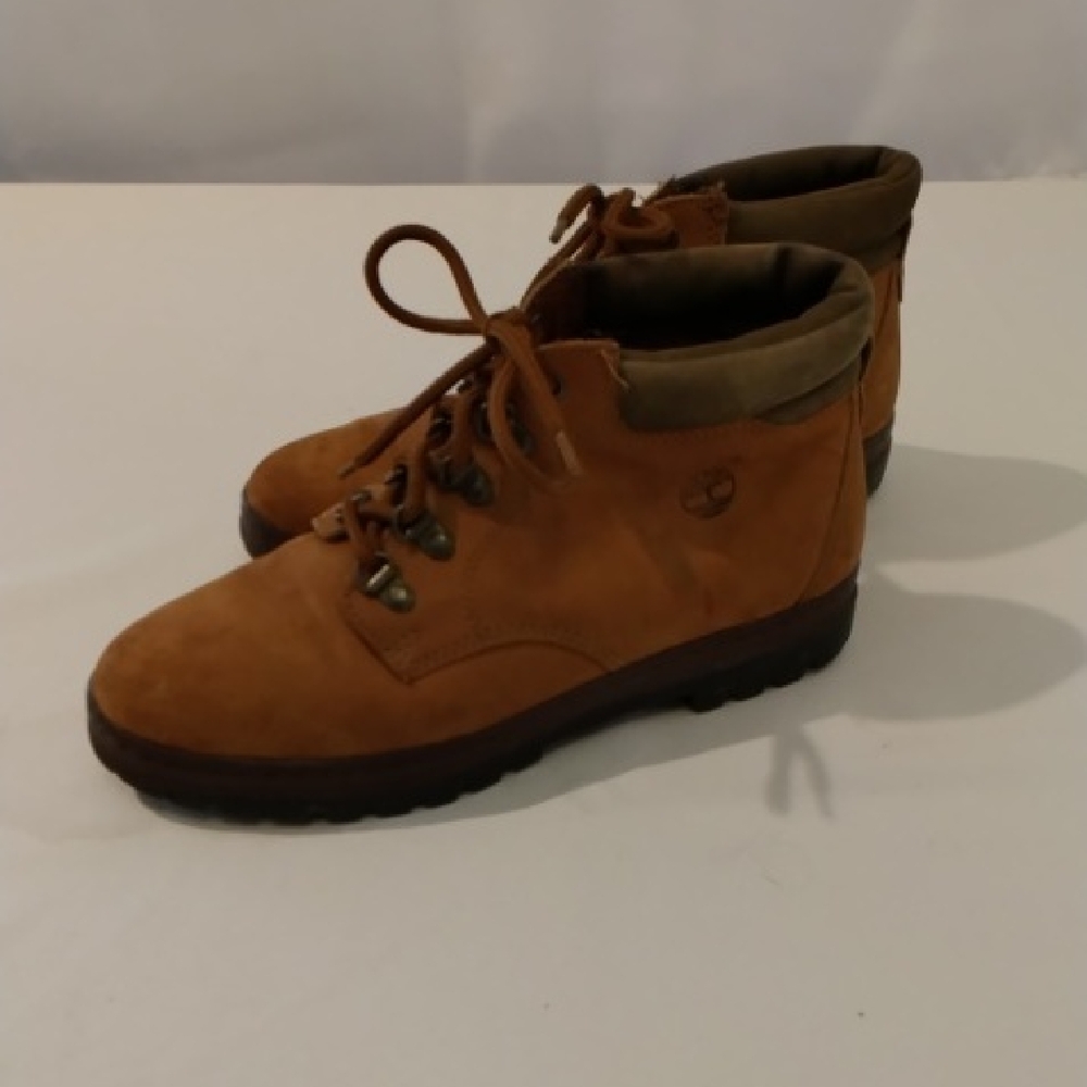 TIMBERLAND HIKING BOOTS- Caramel Suede-Leather Ankle Booties 8.5